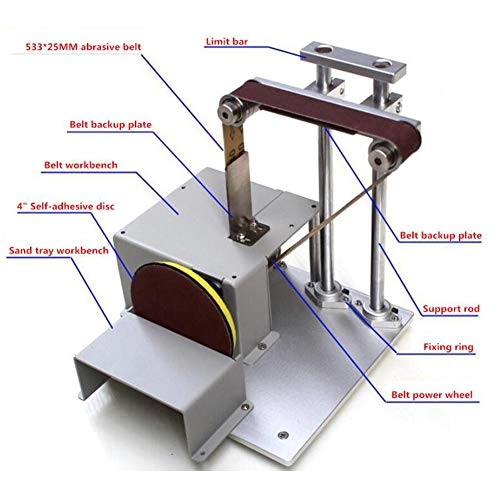 Mini Polisher - 533*25MM belt 4 inch 100MM sand plate