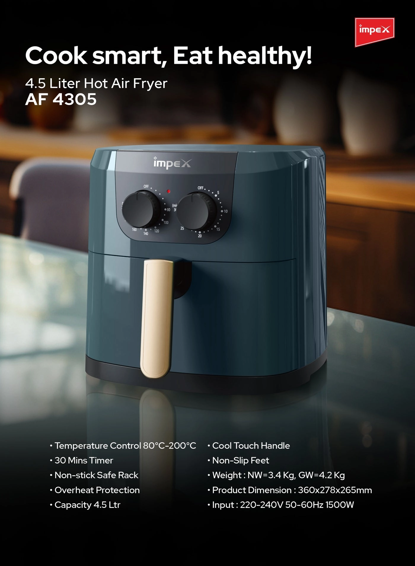 Mechanical Air Fryer AF 4305A