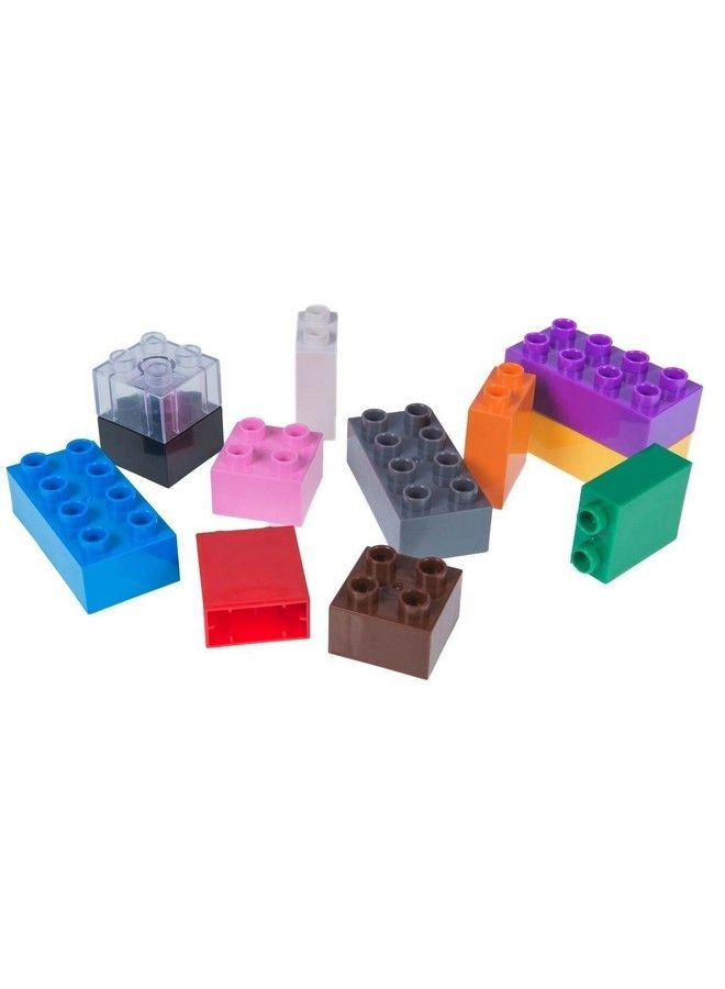 Big Briks Set - 84pcs 12 Rainbow Colors