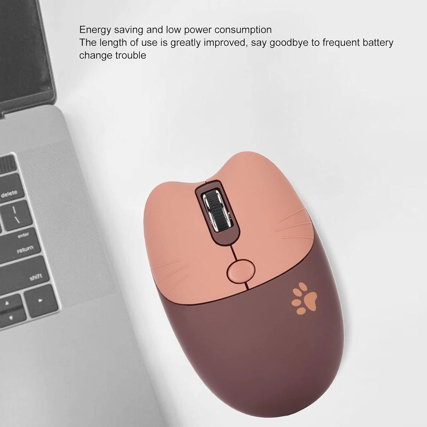 Cute Cat Wireless Mouse - USB