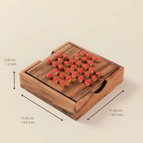 Solitaire Wooden Puzzle (WG-1137) - 12 pcs