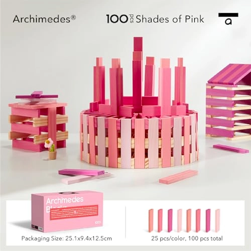 Archimedes Blocks - Natural Pine Wood No Glue