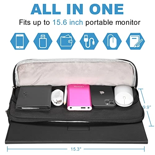 Portable Monitor Case for 15.6-Inch Portable Monitor