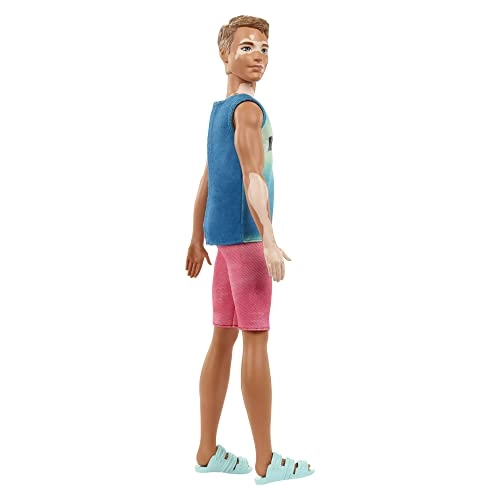 Ken Fashionistas Doll - Vitiligo Brown Hair Malibu Tank