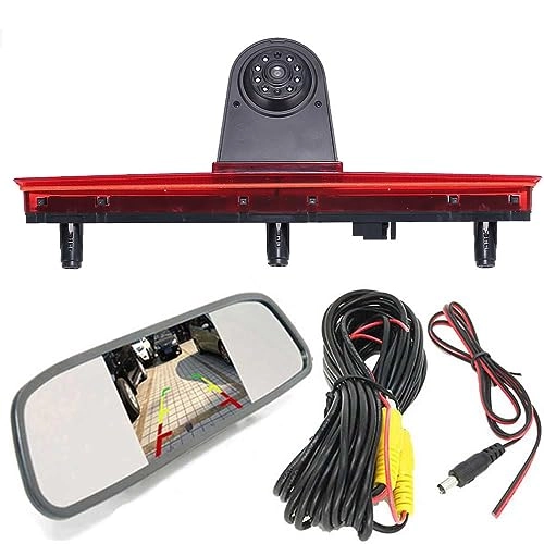 Brake Light Reversing Camera + Rear View Mirror Monitor - Night vision 628 x 586 pixels