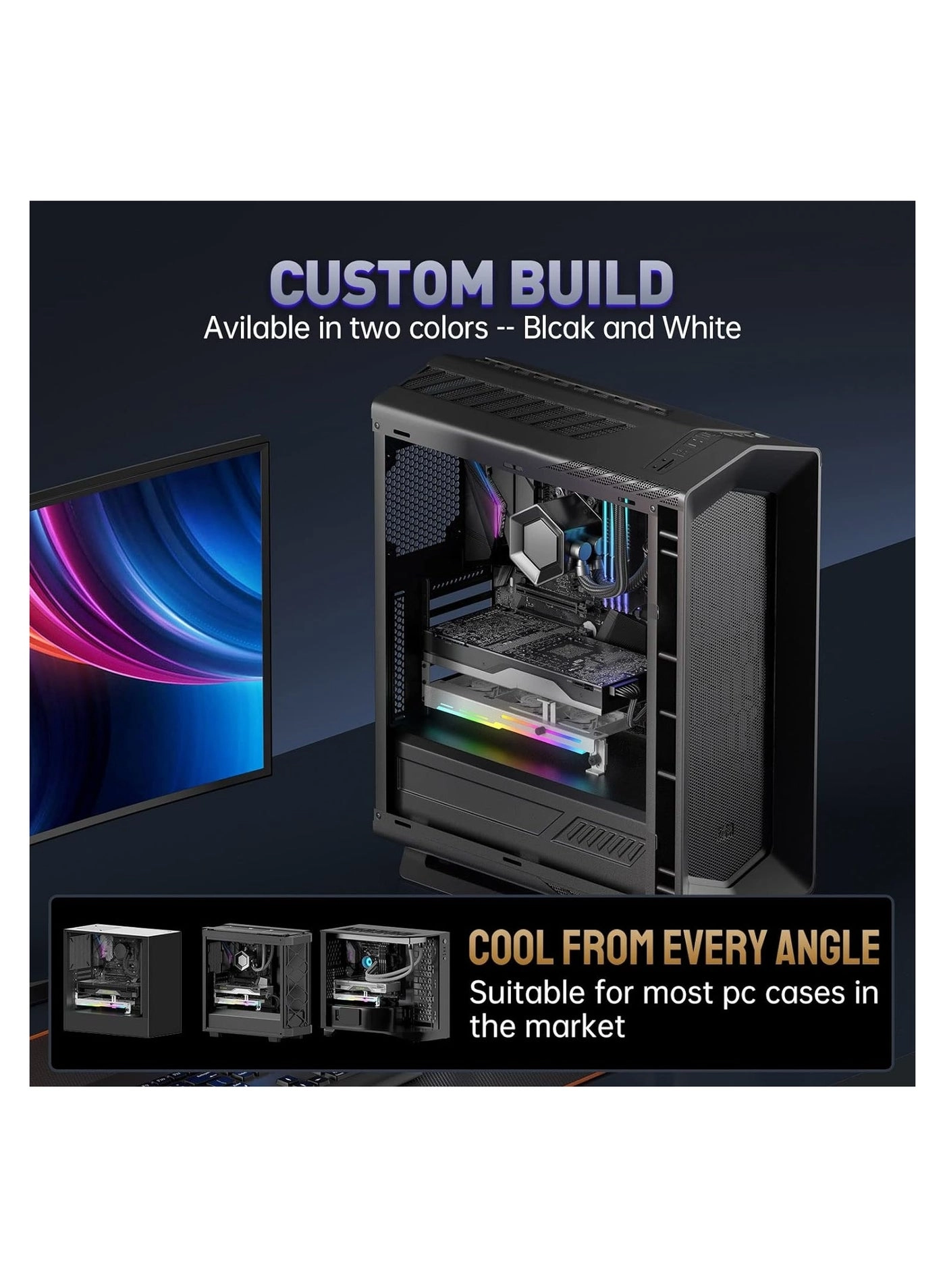 Graphics Card Cooler - 3 fans 80mm