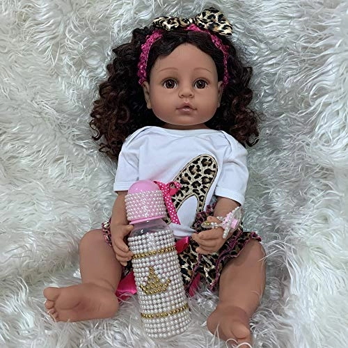 Reborn Baby Doll - 22 inch Silicone Vinyl African American