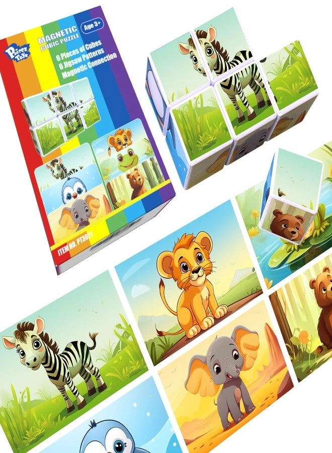 Pairez Toys 3D Magnetic Cubic Jigsaw Puzzle - 6pcs