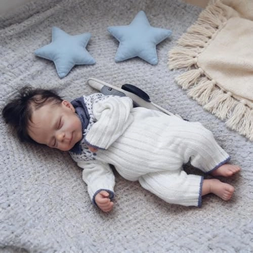 Reborn Baby Doll - 18 Inch Silicone Girl Sleeping Ages 3+
