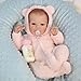 Reborn Baby Doll - 20 Inch Open Eyes Pink Plush Outfit Ages 3+