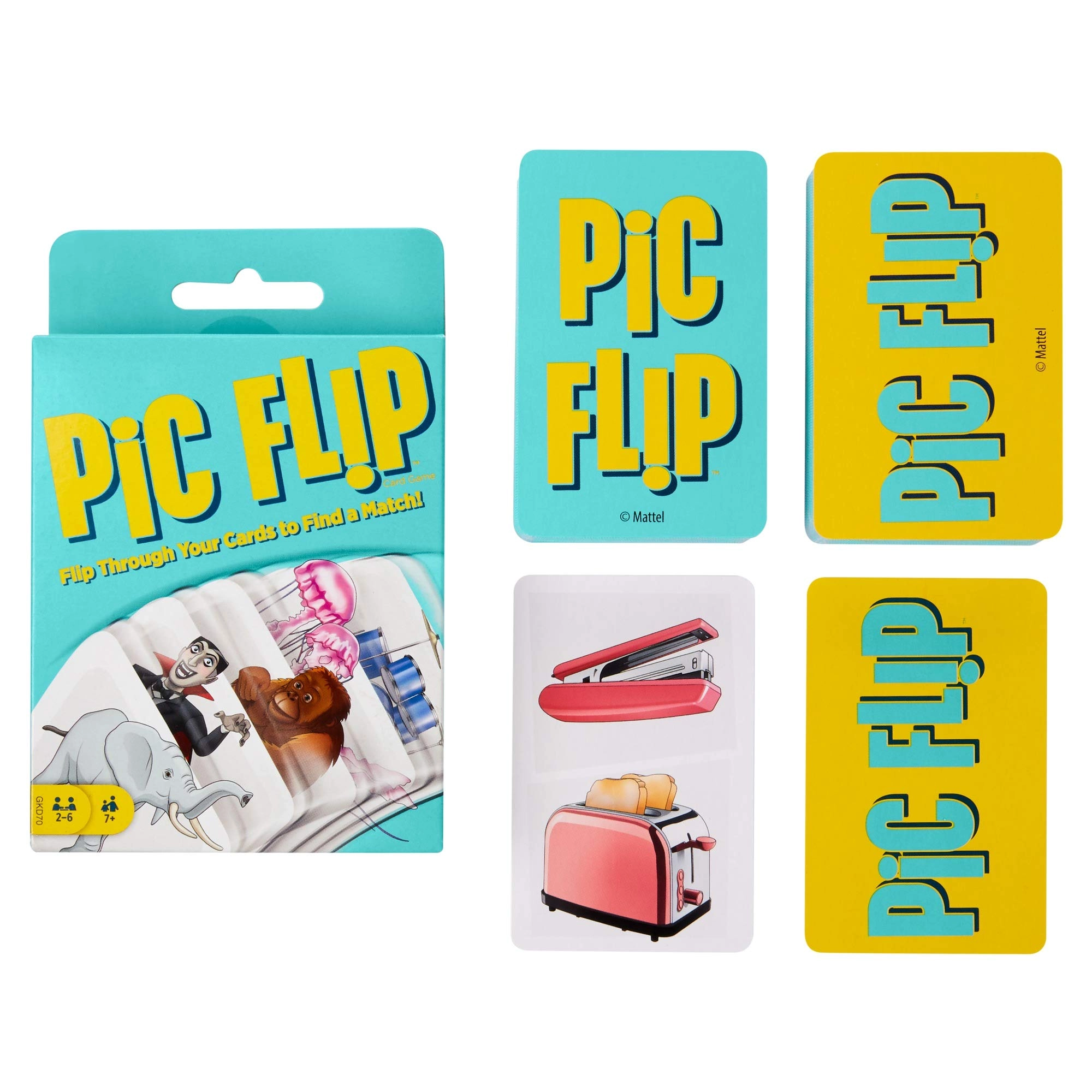 Mattel Games Pic Flip - Card Game