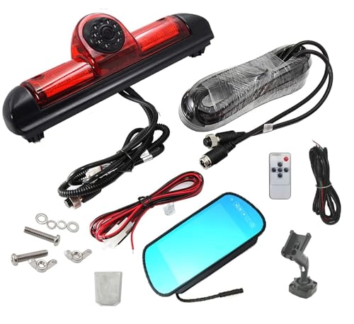 Brake Light Camera - Night vision 480/520 TV lines + Monitor - 7 Inch