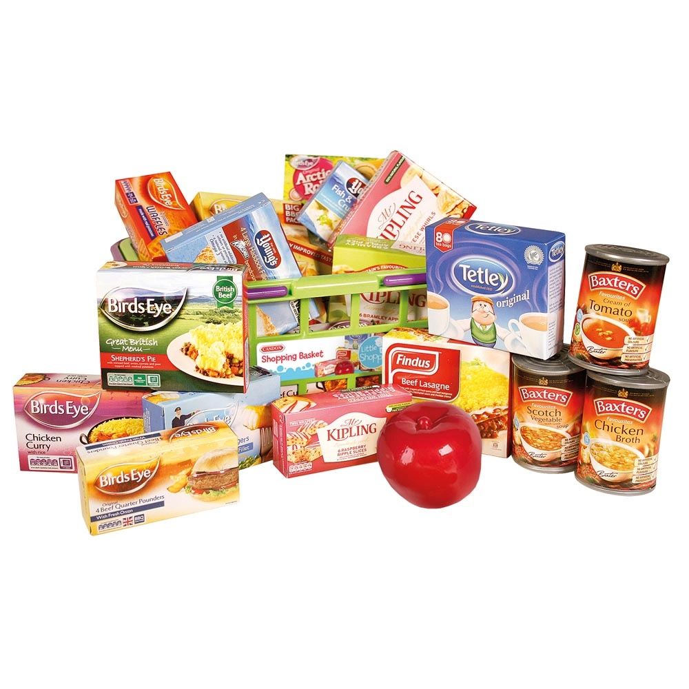 Shopping Basket With Food - 20pcs (WB-628)