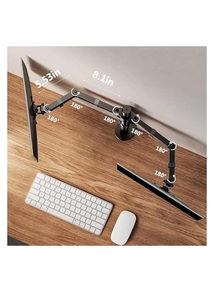 Dual Monitor Desk Mount - 2 32 inch 75x75mm 100x100mm