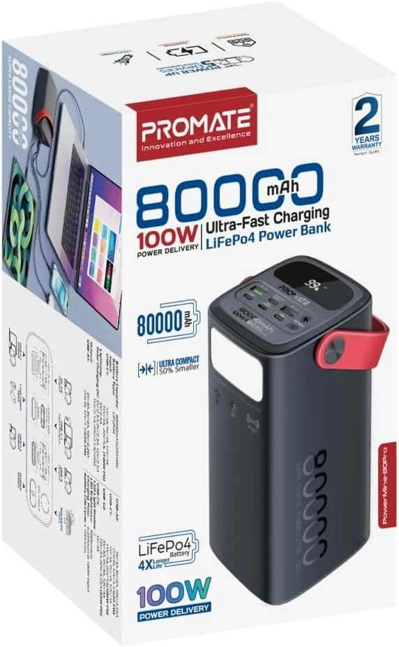 PowerMine-80Pro - 80000mAh 100W