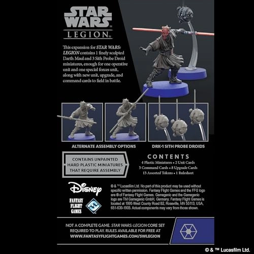 Star Wars Legion: Separatist Alliance - Darth Maul and Sith Probe Droids Operative - Miniatures Game