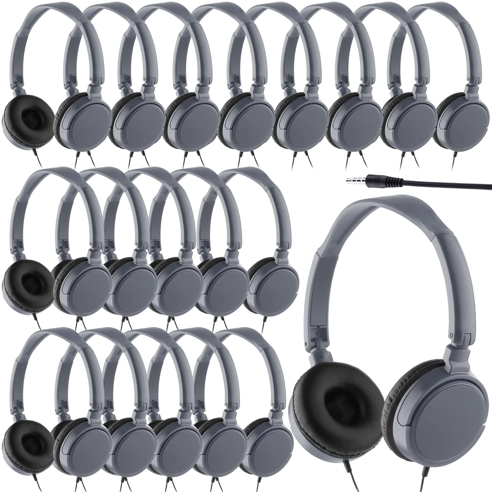 Classroom Headphones Wired Headphone 18 Pack