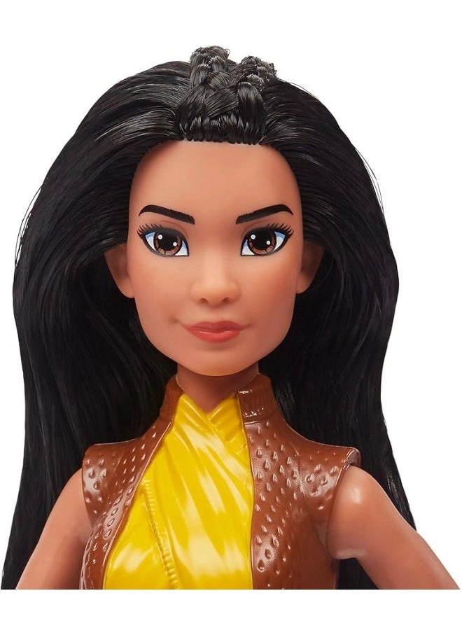 Raya Fashion Doll - 5 points of articulation long, brown hair Ages 3+