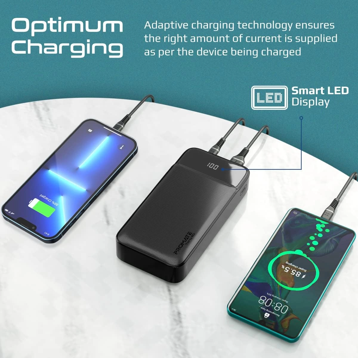 AuraTorq-20 - 20000mAh Fast Charging 15W Wireless