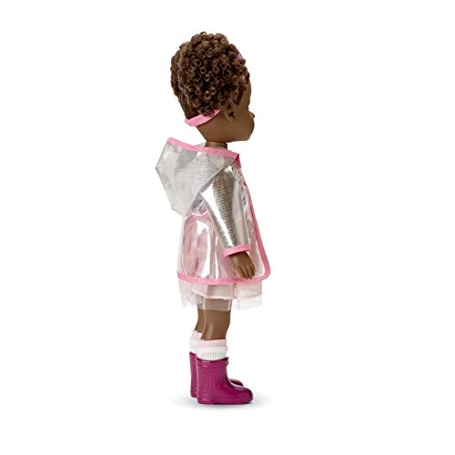Zola Doll - 14" Plastic Dark Skin Brunette with Purple Highlight Dark Brown Eyes Ages 3+
