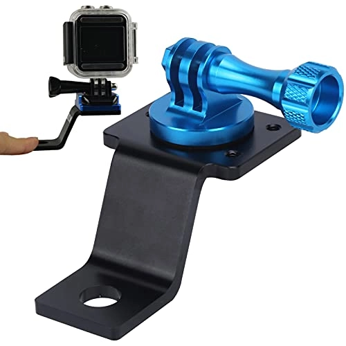 Rearview Mirror Mount - Motorcycle Blue Aluminum Alloy