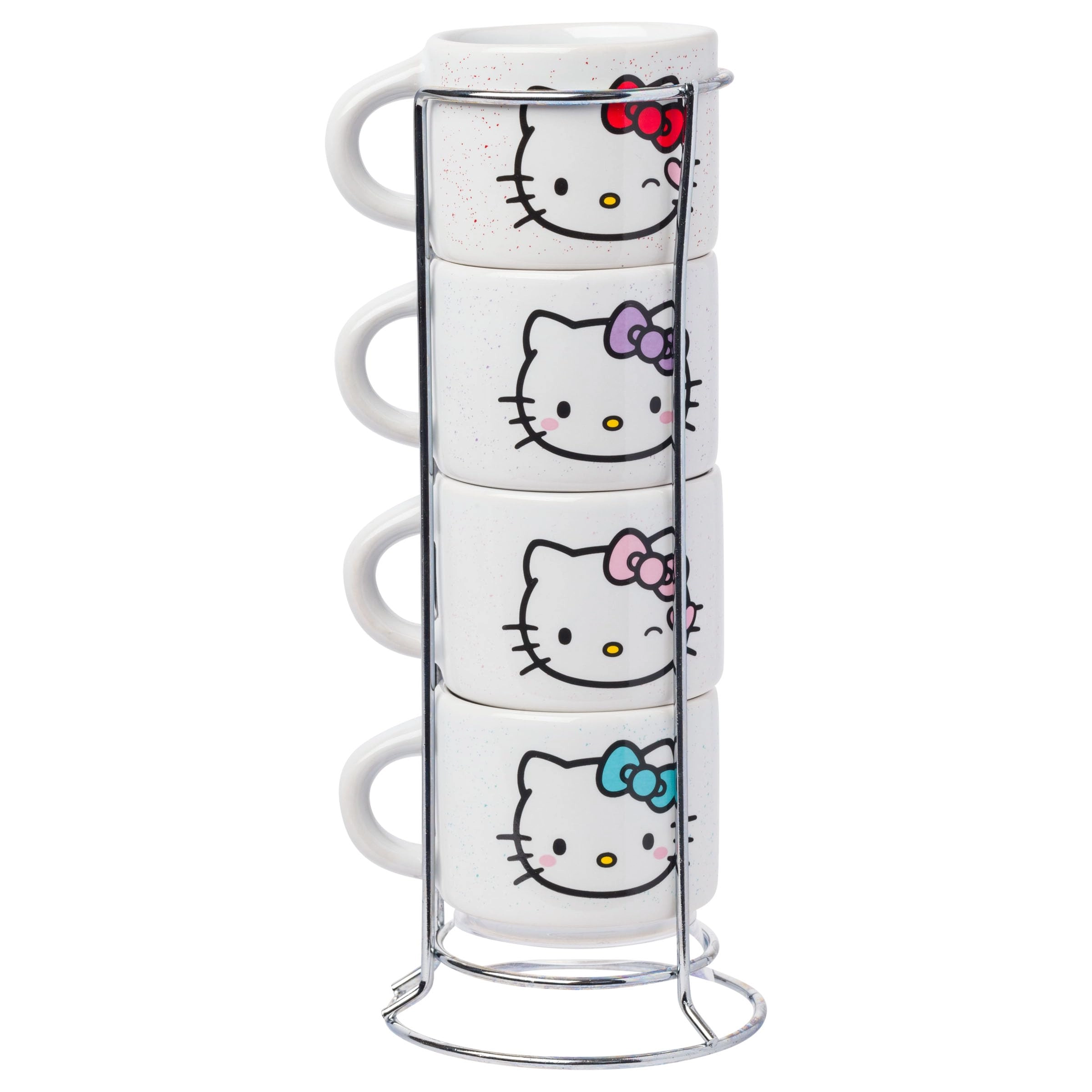 Hello Kitty Reusable Cup - 4 pcs Different Colored Bows