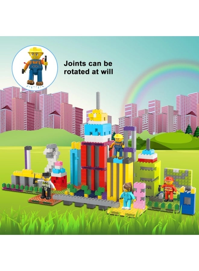 City Builder Character Figures - 4pcs