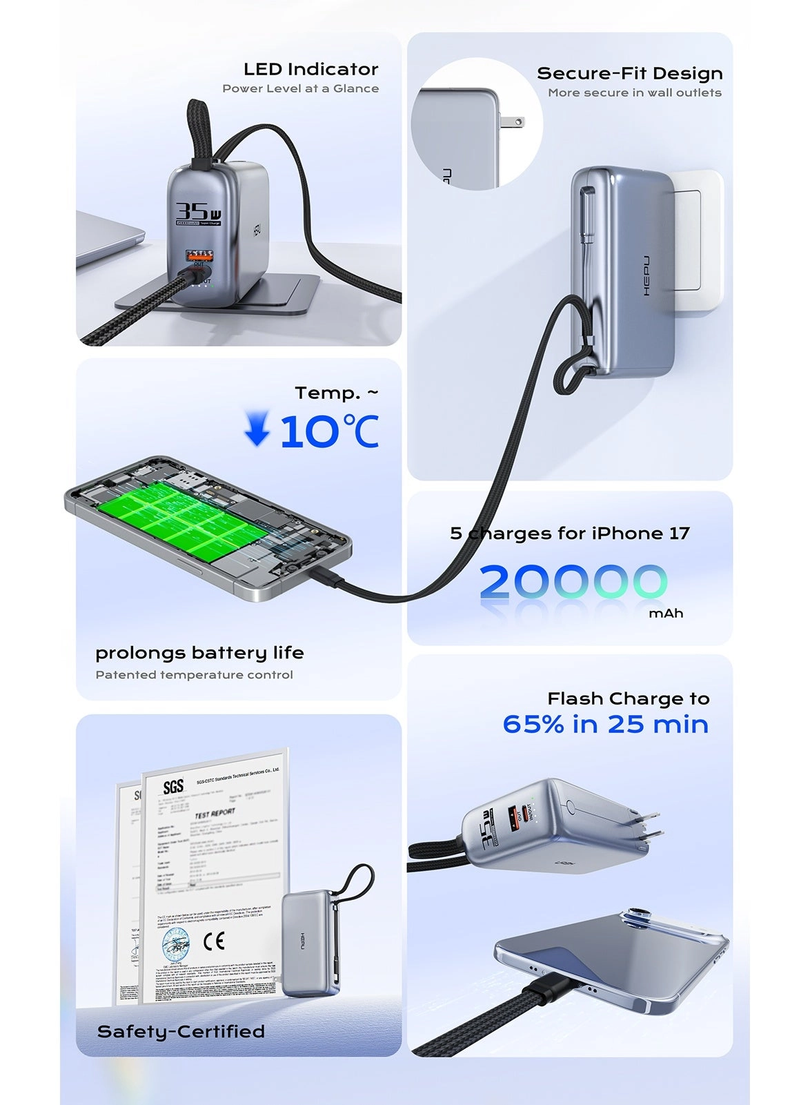 HP-A33 - 20000 mAh 35 W Fast Charging