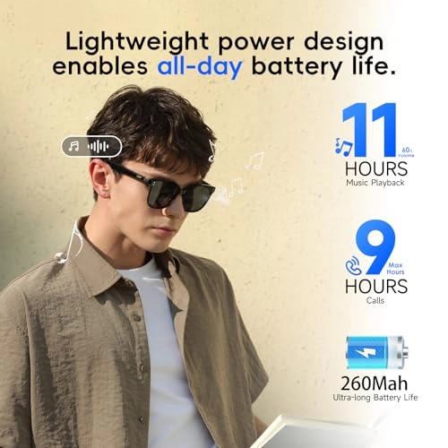 Smart Sunglasses - AI Translation 11H Battery Life Polarized