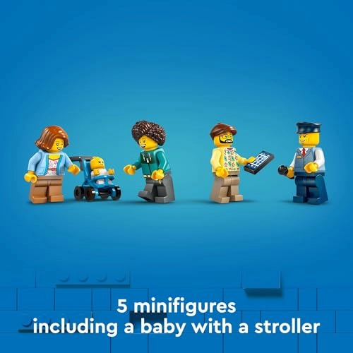 City Double-Decker Sightseeing Bus (60407) - Red 5 minifigures