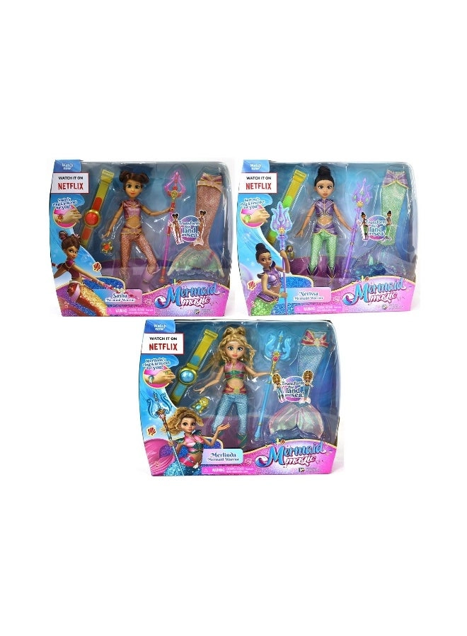 Mermaid Magic Warrior Transformation - 9-Inch 3-piece assortment Ages 3+