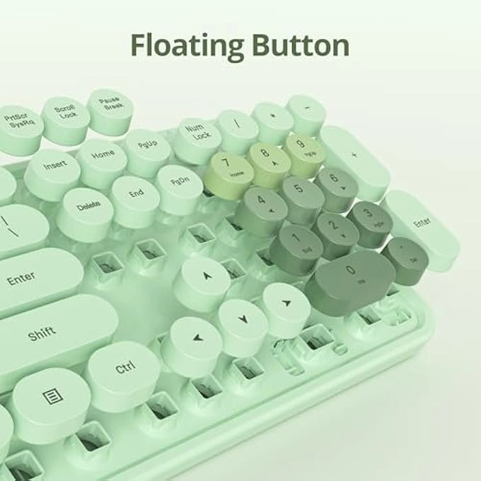 Ergonomic Wireless Rechargeable Bluetooth Keyboard - Wired/Wireless