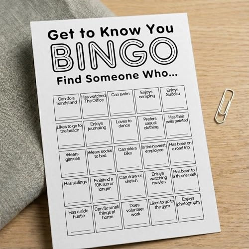 Office Bingo Cards - Adult 25