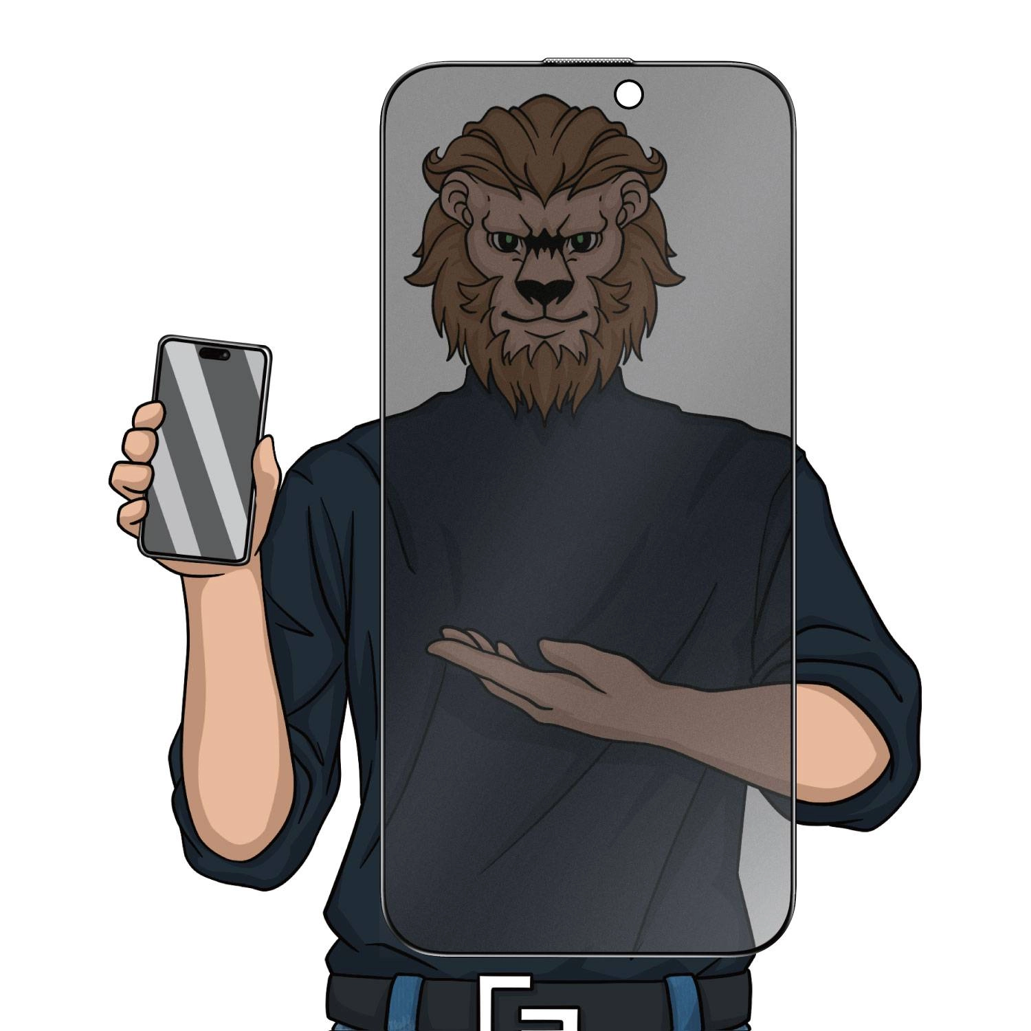 V-Smart Privacy Matte Glass Screen Protector