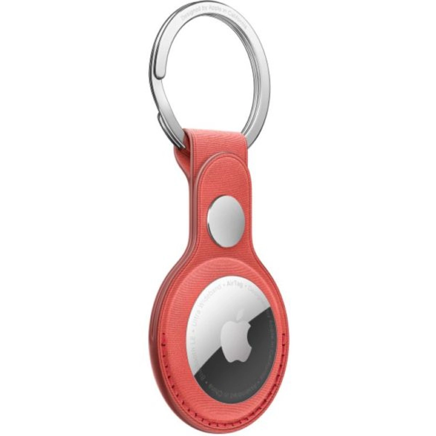 AirTag FineWoven Key Ring - Coral