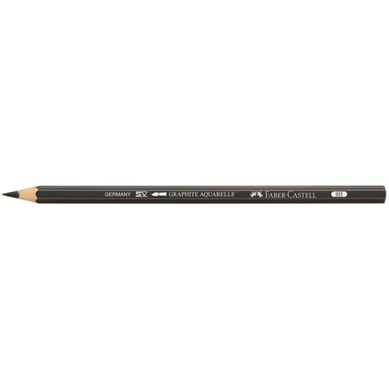 Faber-Castell Aquarelle Pencil - 8B Black Watercolor