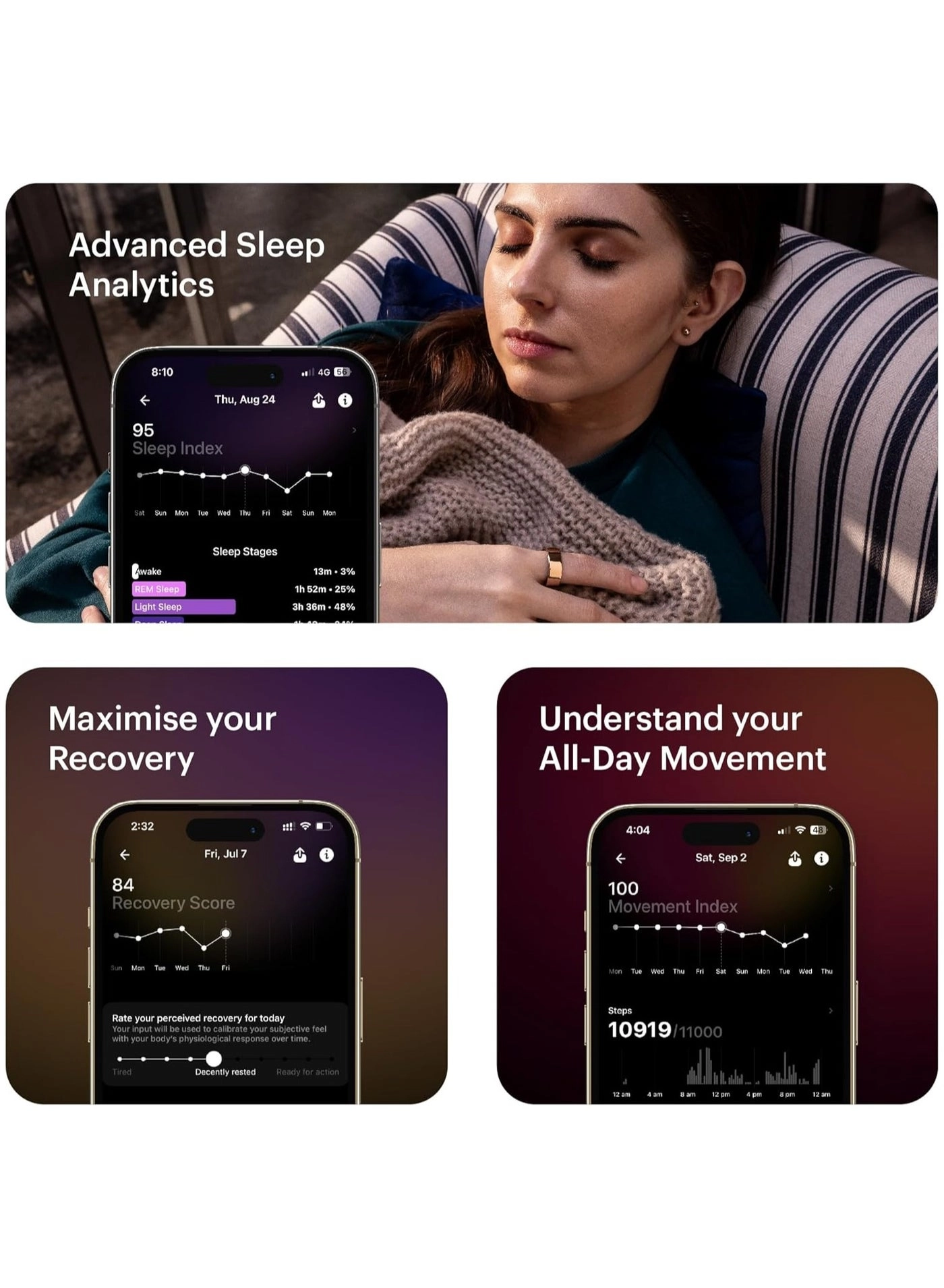 Ring AIR - HRV Temperature Monitoring 6 Days Battery Life