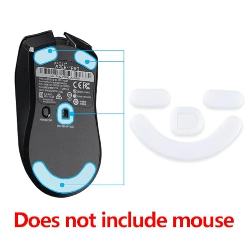 Mouse Feet Skates - 2sets White Rounded Curved Edges