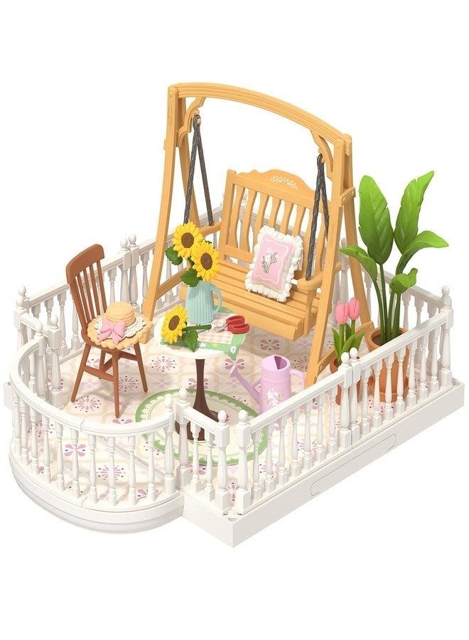 Rolife Super Creator Swing Terrace - DIY Miniature Roof Accessory P08