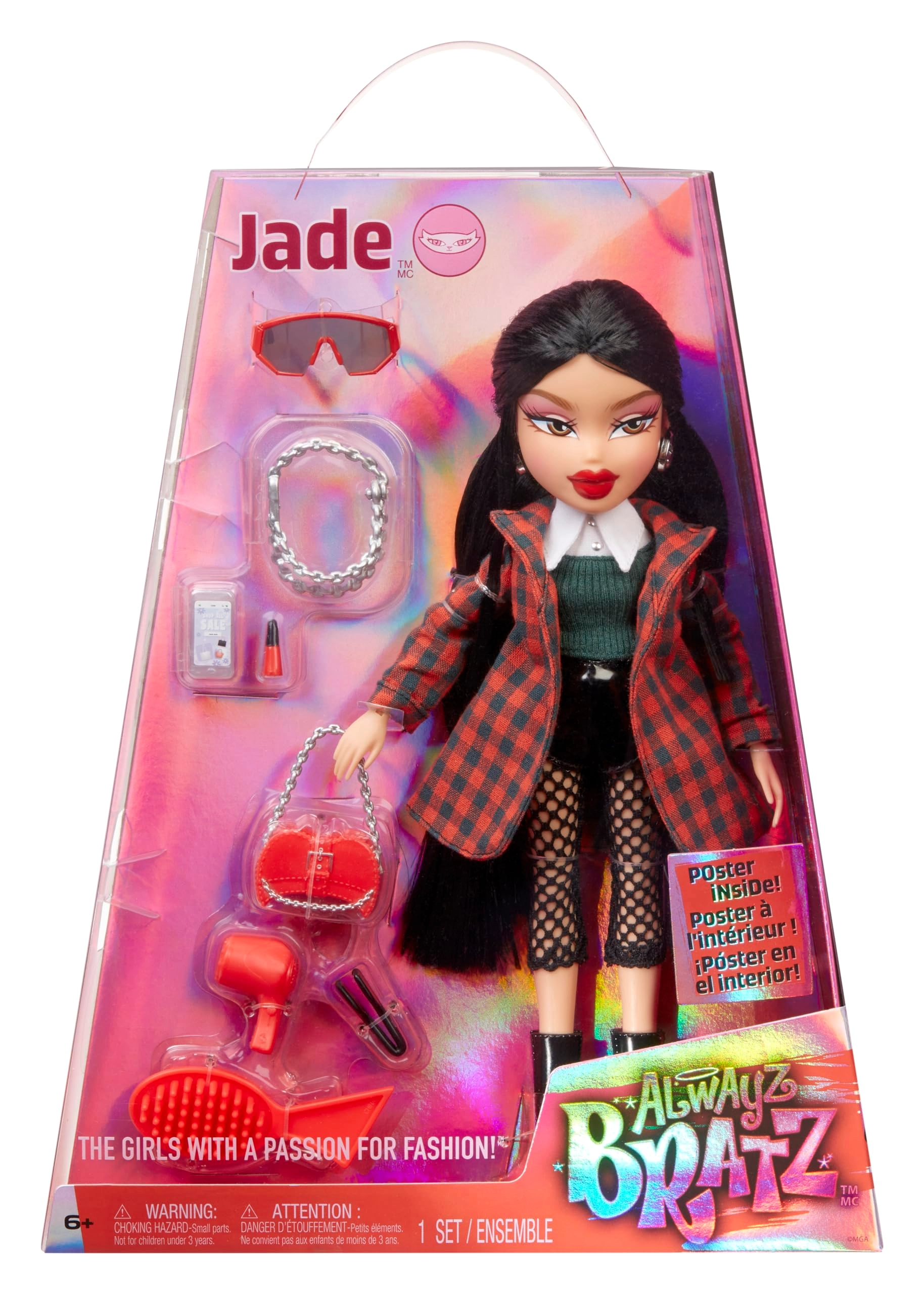 MGA Entertainment Jade Fashion Doll - Alwayz 10 Accessories Poster Ages 6+
