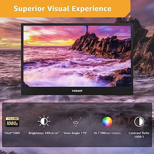 Portable Monitor - 1920 × 1080 17.3 Inch