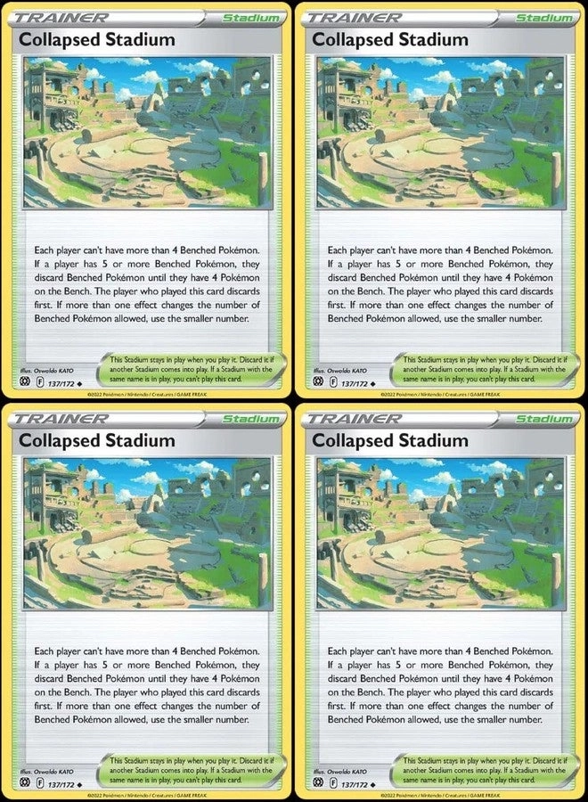 Pokémon Collapsed Stadium 137/172 - Brilliant Stars - 4pcs