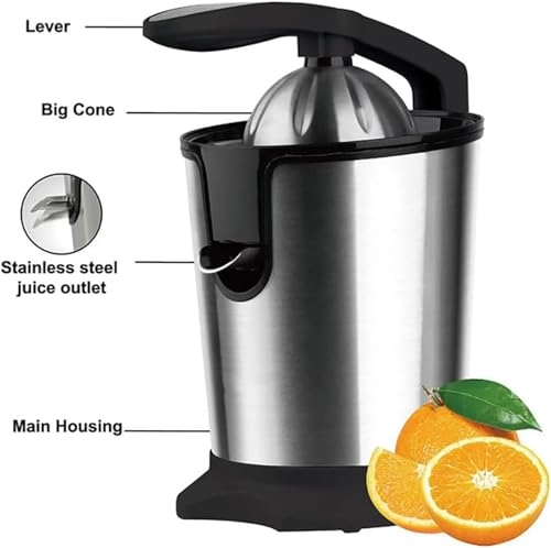 Electric Citrus Juicer - Stainless Steel Black