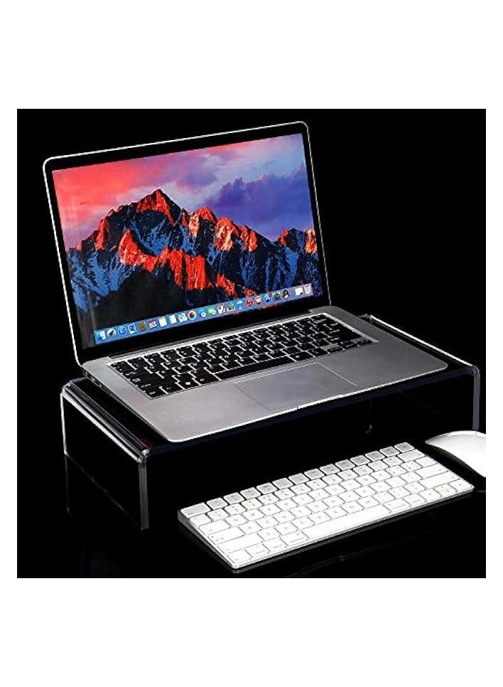 Acrylic Monitor Stand - 2 Pcs 16 x 8 x 3 Inch