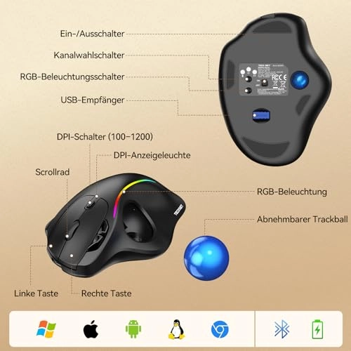 Trackball Mouse - Bluetooth