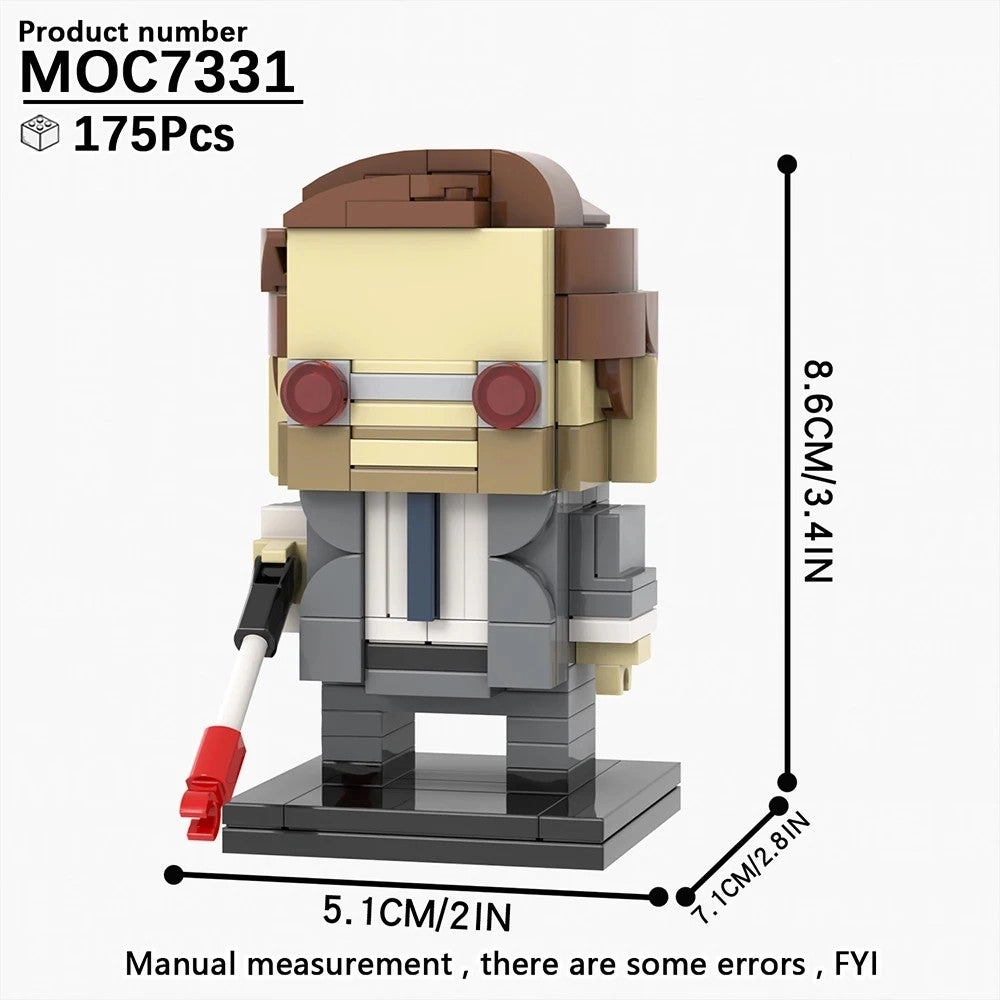 Bluejw Bat Brickheadz + Scarlet Witch Brickheadz + Doctor Doom Brickheadz + Mark1 Brickheadz