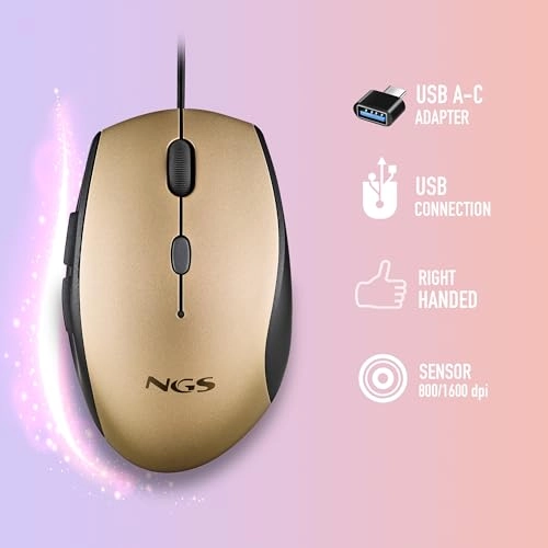Moth Gray Optical Mouse - USB
