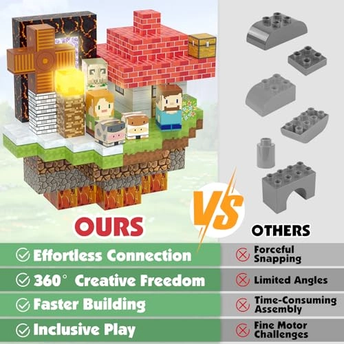 Magnetic Building Blocks - 200 pcs