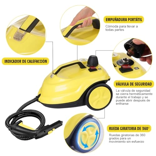 Steam Cleaner - 5 bar 2.1 Liters