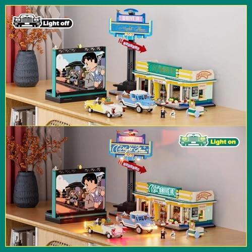 City Drive-in Theater Building Set - 1760 pcs